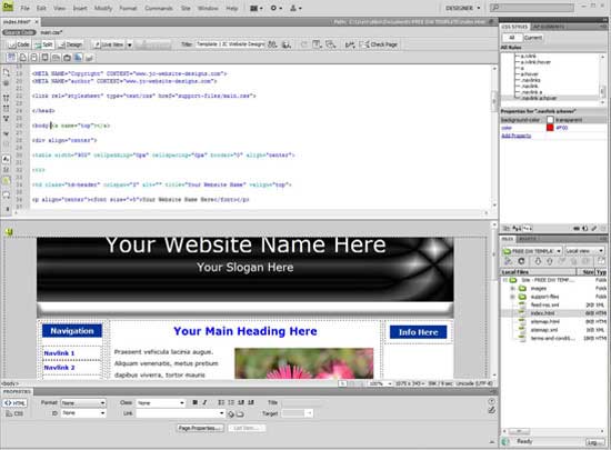 How To Create A Website With Dreamweaver